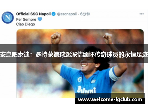 安息吧泰迪：多特蒙德球迷深情缅怀传奇球员的永恒足迹